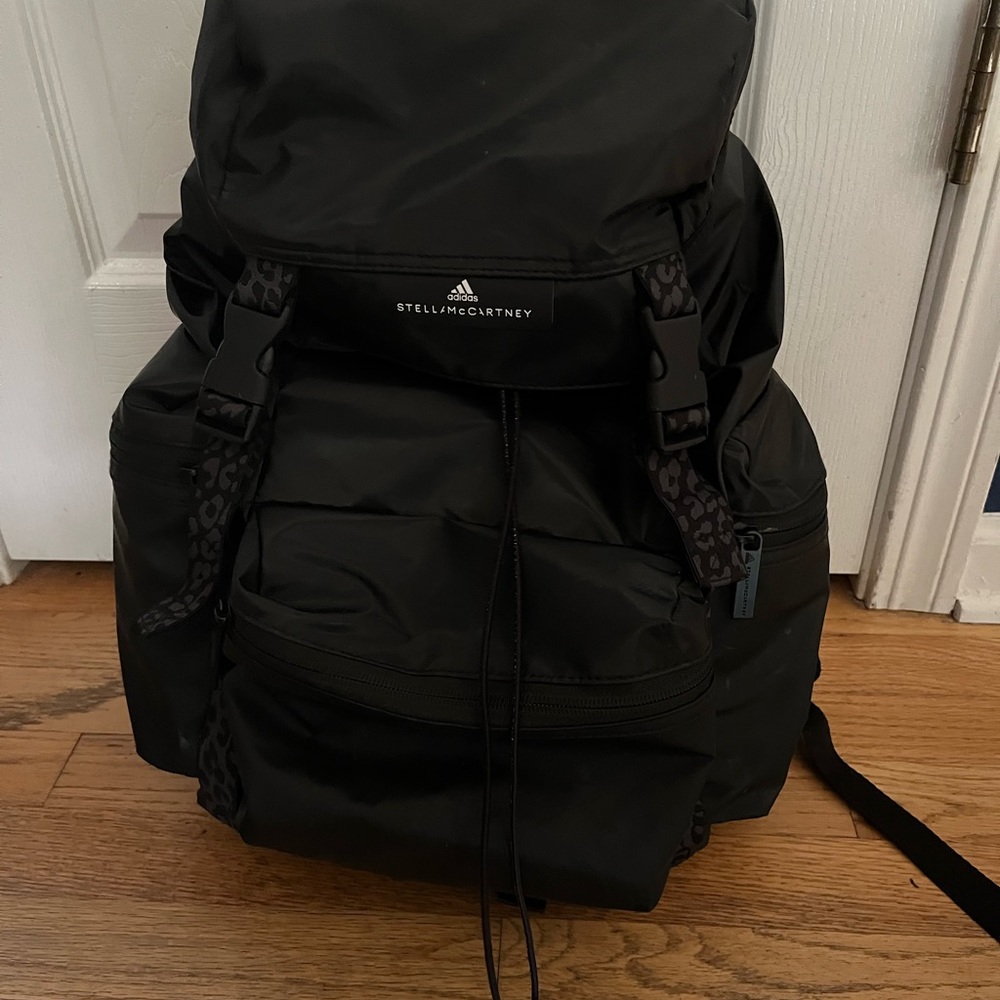 Stella McCartney for Adidas leopard backpack